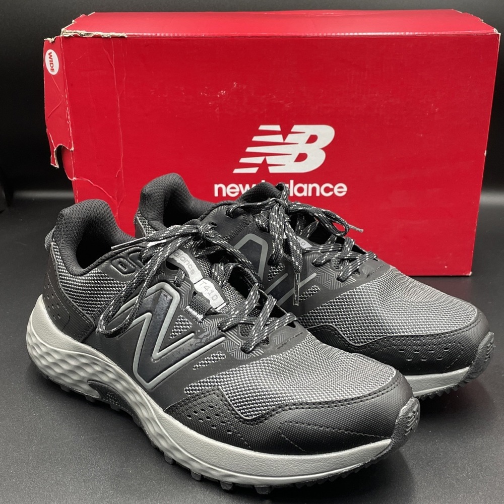 New Balance 410v8 Trail Running Shoes Black Grey MT410LB8 Mens Size 15 D